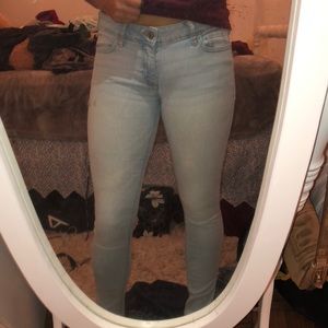 Super skinny light washed jeans